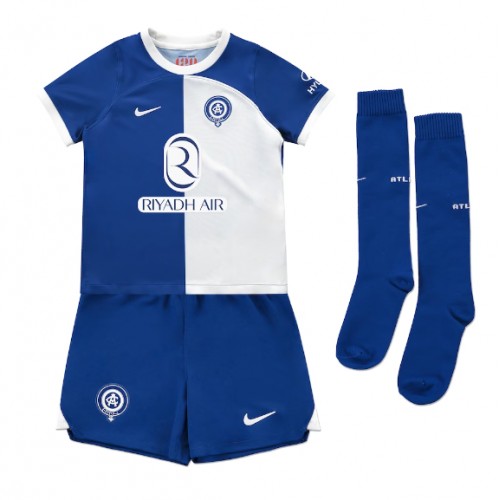 Maillot de foot Atletico Madrid Antoine Griezmann #7 Extérieur enfant 2023-24 Manches Courte (+ pantalon court)